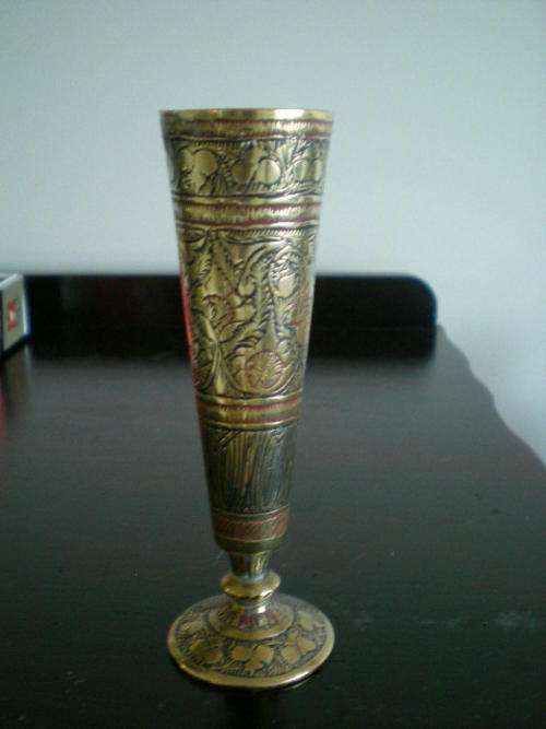 Stunning Flute Vase, Brass