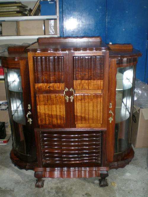 Old Imbue Radiogram Cabinet, Modified. Ball & Claw.