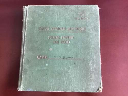 SAAF PILOT WW2 logbook.