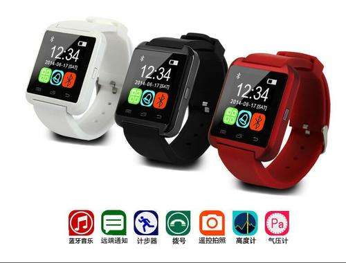 Free Shipping New U8  Smart Watch  With Camera Sim Card Calls SMS Smart Wear Anti-Lost Watch