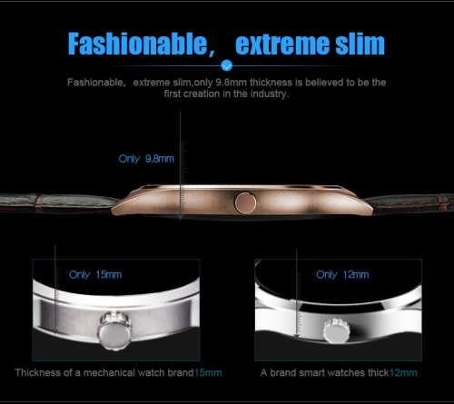 Waterproof BT4.0 US03 Smart Watch Heart Rate Health Mate For IOS Samsung iPhone