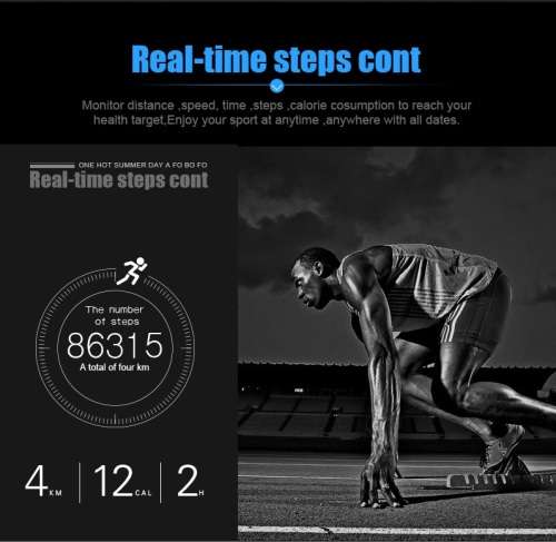Waterproof BT4.0 US03 Smart Watch Heart Rate Health Mate For IOS Samsung iPhone
