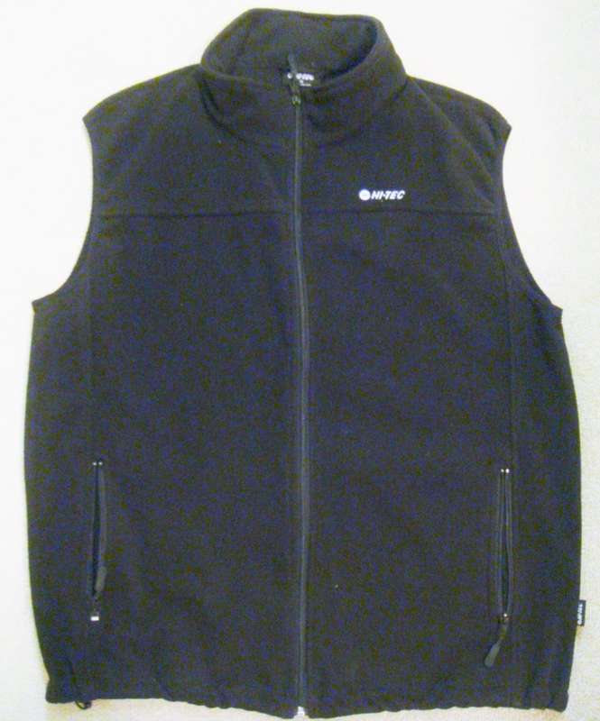Black Sleeveless Jacket - Size Extra Large - Hi-Tec