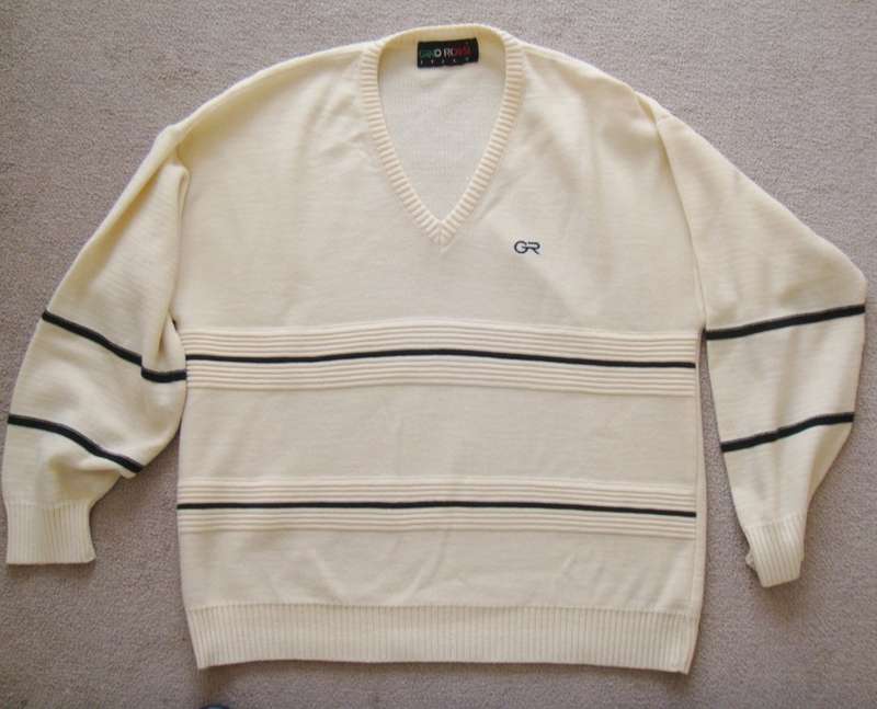 JERSEY - SIZE  LARGE - CREAM - GINO ROSSI  -    AS GOOD AS NEW