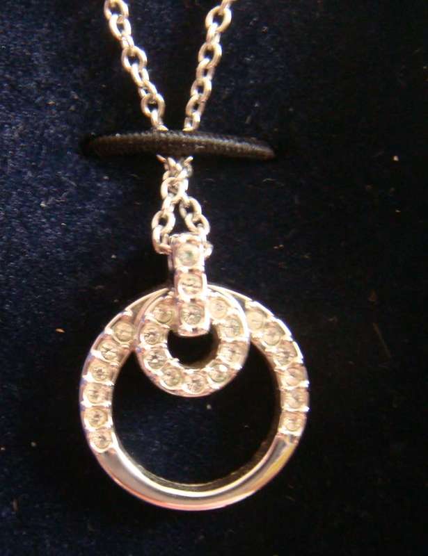 Silver Swarovski  Neclace, in the box with wrapping bow -  Unwanted gift - Open to offers