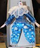 Small Collectible clown with porcelain head - made in Spain