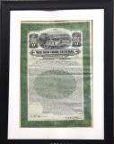 Framed $1000 The New York Central Railroad Company