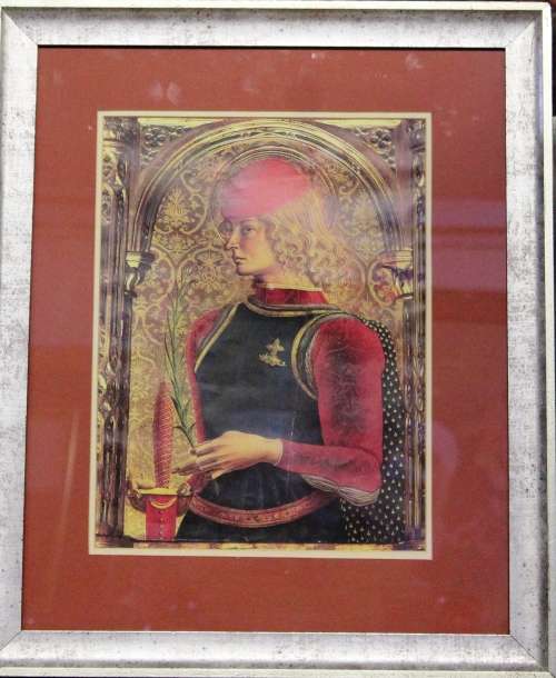 Framed office print - `Medieval Times Young Man`