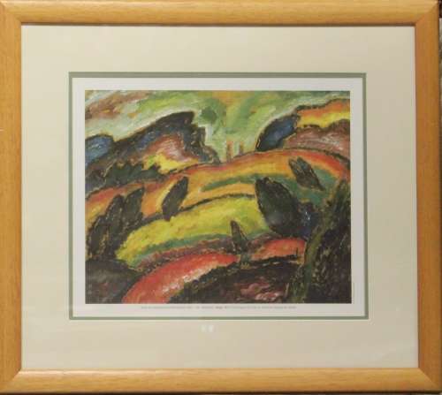 Framed office print - `The Hills` - by Alexej Von Jawlensky