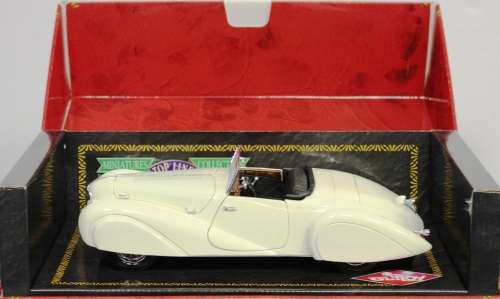 Minitures Collection Rare delahoye Type 165 V12 EHD roadster cream