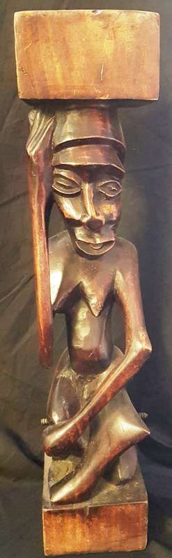African wooden carved figure
