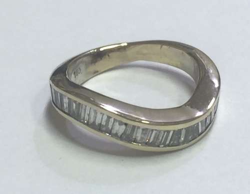 Channel Set Baguette Dress Ring