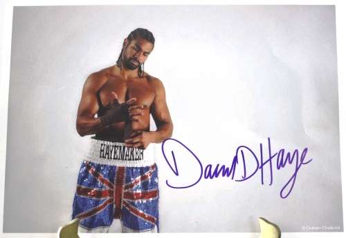 David Haye Boxer former British World Champion signed photo - no certificate