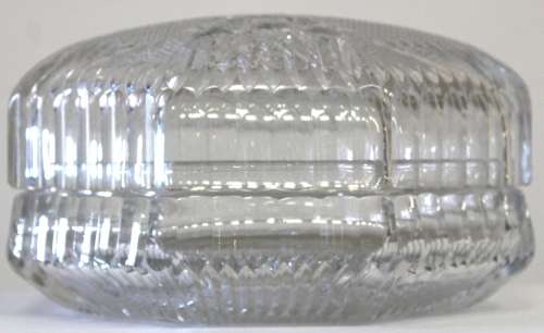 Octagon glass jar with glass lid