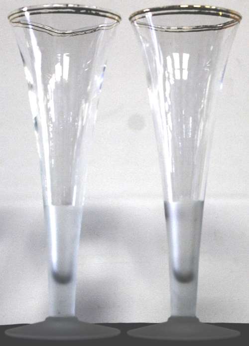 Pair of champagne glasses
