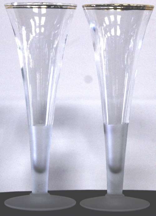 Pair of champagne glasses