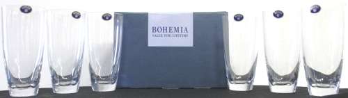 6 piece Bohemia glasses