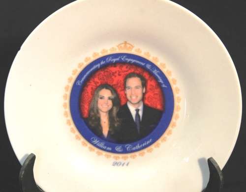 A plate of the `Royal wedding william and Catherine`
