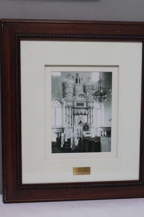 Framed picture of an old Synagogue