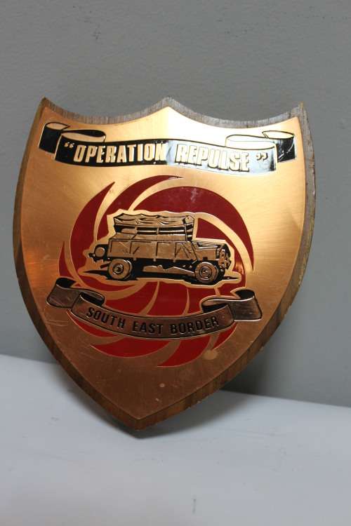 Rhodesian war plaque - South East Boarder - Operation Repulse
