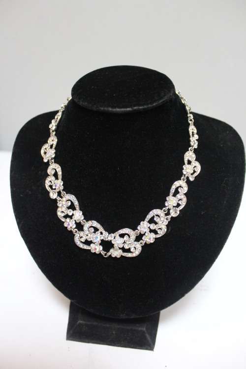 Costume jewellery diamante necklace
