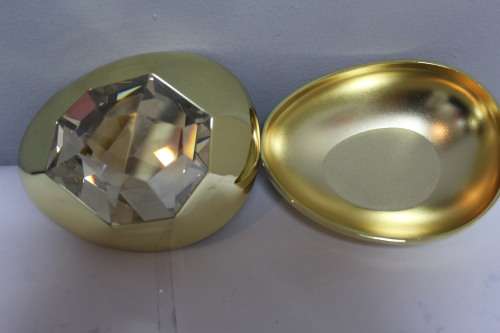 Swarovski gold coloured jewellery box c/w box