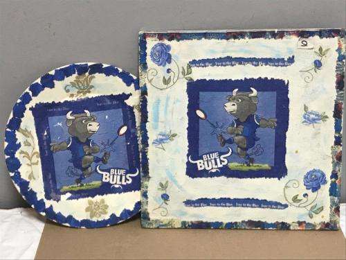 Bulls Rugby - hand made decor plate and tile