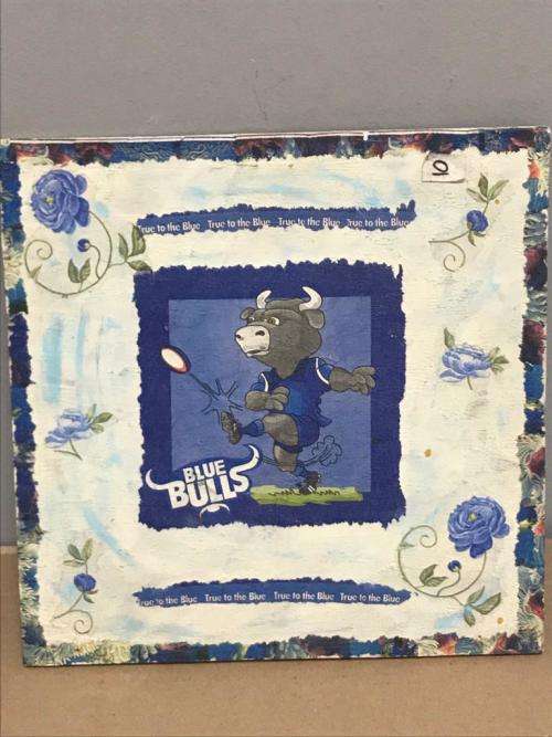 Bulls Rugby - hand made decor plate and tile