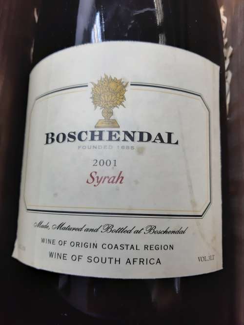 Boschendal 2001 Syrah - collectors 3l in box