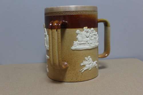 Royal Doulton big mug with a sterling silver trim