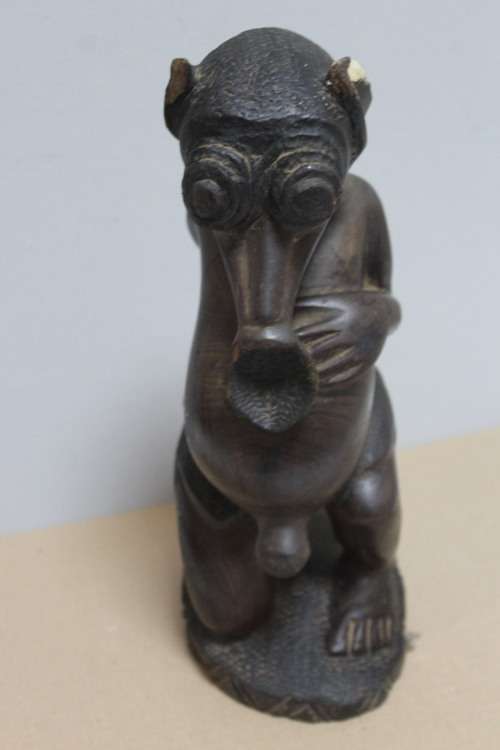 African wooden carving - ears slightly damaged