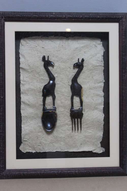 Box frame African wooden carving