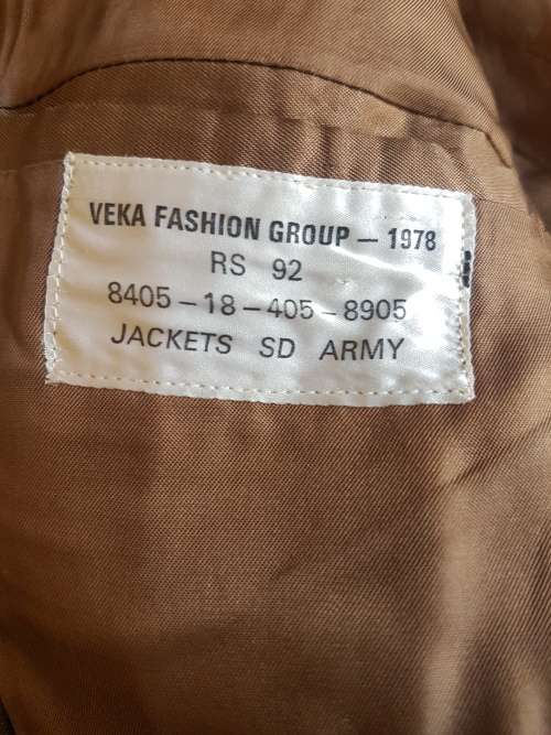 SA army jacket from 1978