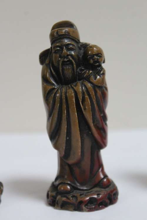 3 x piece resin Asian figurine set