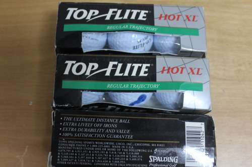 9 x Top-Flite Hot XL golf balls