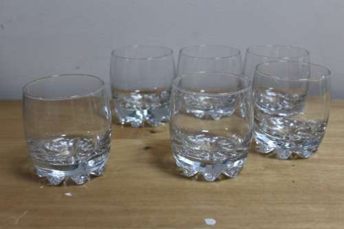 6 x Whiskey glasses