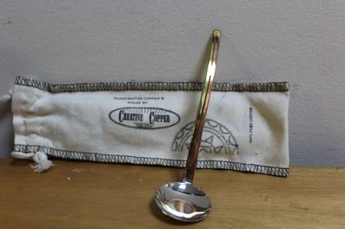 Copper sugar spoon