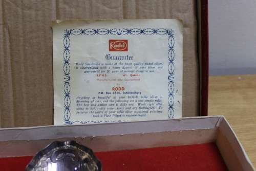 Antique spoon collection in its original box