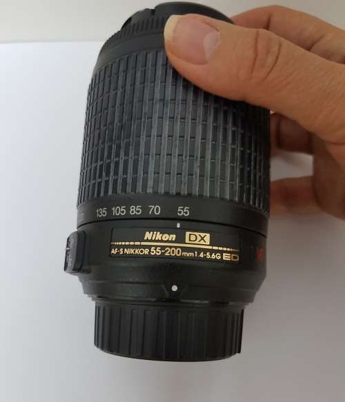 Nikon camera lens, DX 55-200mm (Slightly newer model)