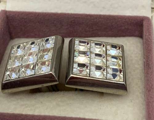 Stainless steel cufflinks made in Italy for men