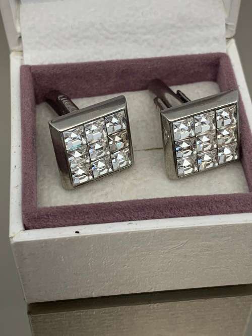 Stainless steel cufflinks made in Italy for men