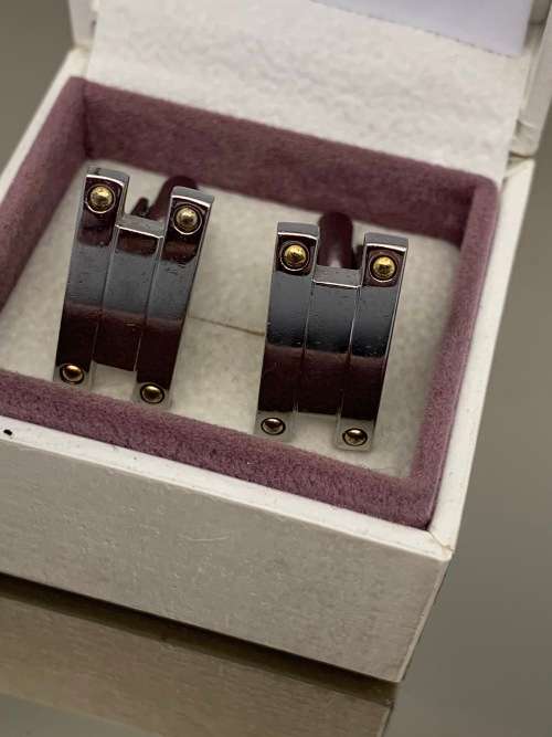 Stainless steel cufflinks for men