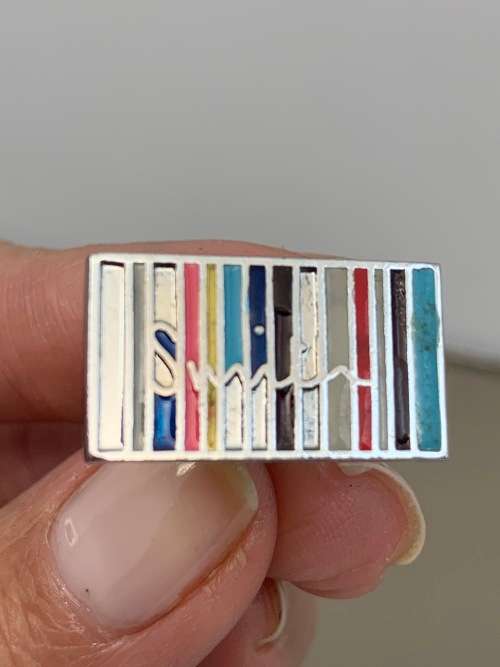 Stainless steel branded cufflinks
