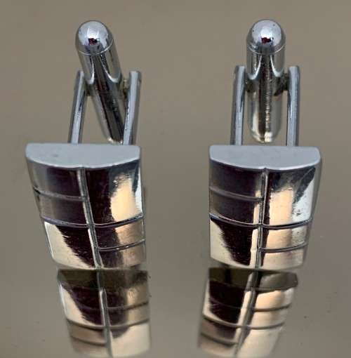 Stainless steel mens cufflinks