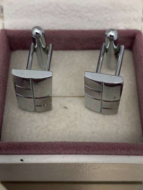 Stainless steel mens cufflinks