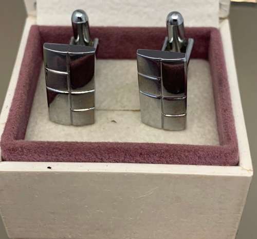 Stainless steel mens cufflinks