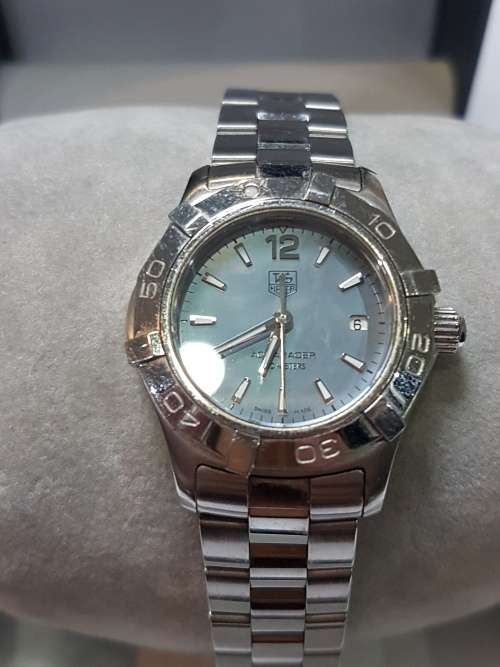 Tag Heuer lady`s Aquaracer Blue Mother of Pearl face - Authenticated