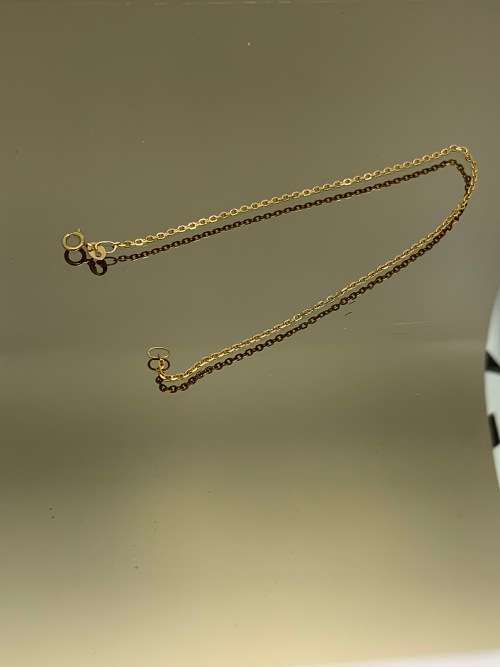 9ct ( 0.9grams) Yellow Gold Bracelet, 19cm
