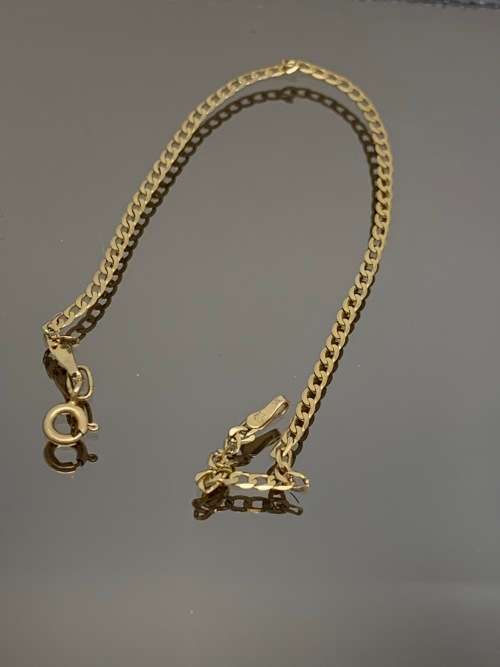 9ct (1.3gram) Yellow Gold 18cm bracelet