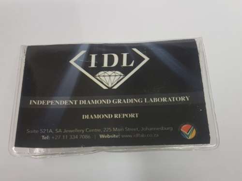 18ct, ,2.1gr, White Gold, 0.273ct Round Brilliant Diamond N VS1 c/w diamond certificate